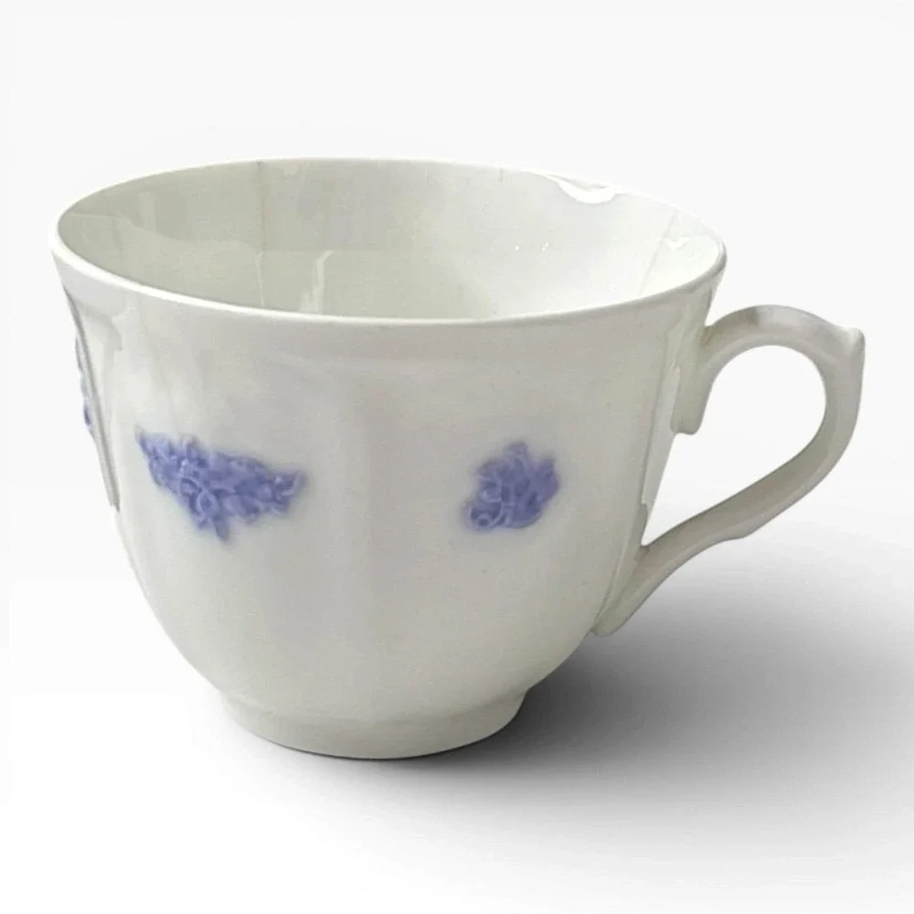 Vintage Royal Adderley Chelsea‎ Blue Grape Embossed Tea Cup